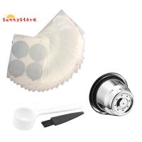 ราคา แคปซูล Nespresso แบบใช้ซ้ําได้ 3 แพ็คพร้อมฝาปิดฟอยล์ 100 ใบ- ฝักกาแฟรีฟิลสแตนเลสสําหรับเครื่องชงกาแฟ Nespresso (24539501782)