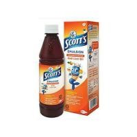 ราคา SCOTT’S Emulsion สก๊อต อิมัลชั่น น้ำมันตับปลา บำรุงร่างกาย รสส้ม อร่อยมาก ขนาด 200 ml (3406) (26907510645)