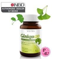 ราคา Vistra Ginkgo 120mg สารสกัดจากใบแปะก๊วย บรรจุ 30 เม็ด [3747] (5512704724)