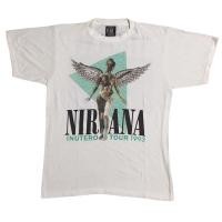ราคา 2024เสื้อยืดวง NIRVANA นางฟ้าง ‘ 90’ Size “ L. 470 vintage (28654105561)
