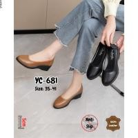ราคา Clarks YC-681 Leather Wedge 5cm Shoes / Clark / รองเท้าทํางานสํานักงานผู้หญิง / Leather wedges ผู้หญิง (42064509866)