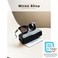 ราคา Balenciaga Dynasty Oversized Square Sunglasses กรอบดำ โลโก้ทอง ของแท้เท่านั้นค่า BB0102SA (28107095285)