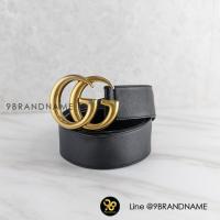 ราคา Gucci Double G Buckle Belt 3.5cm Leather ดำ มือสอง ก่อนสั่งซื้อทักแชทก่อนนะคะ (23182985212)