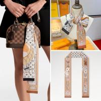 ราคา 【ก่อนสั่งสอบถาม】VVV ผ้าพันคอไหม Silk scarf ไหมแท้ 100% 8*120cm (43710870652)