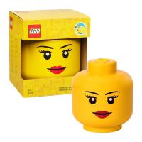 ราคา LEGO HEAD GIRL size L Storage Box กล่องเลโก้ กล่องอเนกประสงค์ กล่องหัวเลโก้ ขนาดใหญ่ ของแท้ 100% (43401219963)