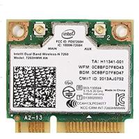 ราคา Dual Band Wireless Wifi Card Intel AC7260 7260HMW ac Mini PCI-E 2.4G/5Ghz Wlan Bluetooth 4.0 Wifi Card 802.11 ac/a/b (6725448504)