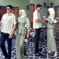 ราคา เคมีจา เสื้อผ้าคู่รัก / แม็กซี่เดรสและเสื้อเชิ้ตผู้ชาย / ชุดคู่ / ชุดคู่รักมุสลิม / เสื้อผ้าคู่รักมุสลิม / ชุดแม็กซี่เดรส (43050873988)