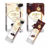 ราคา ขนม พีจอย Pejoy บิสกิตแท่งสอดไส้ ยกกล่อง 12 ซอง ช็อคโกแลต คุกกี้แอนด์ครีม ขนาด 5 บาท ขนมยุค90 อร่อย (21452748286)