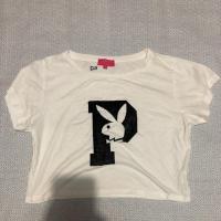 ราคา เสื้อครอปplayboyแท้100% (4015736261)