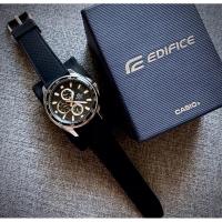 ราคา casio edifice wr 100 สายซิลิโคน มือสอง (27371602641)