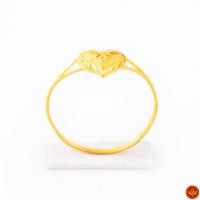 ราคา LSW แหวนทองคำแท้ 0.6 กรัม ลายหัวใจซ้อนก้านคู่ RZ-103 (1182797284)