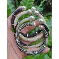 ราคา กำไลขนหางทรงหัวบัว งานเงินแท้ 92.5 มีสี่แบบให้เลือกตามชอบ (29232213402)