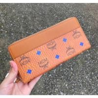 ราคา MCM Logo-Embossed Large Zip Wallet (29961057515)