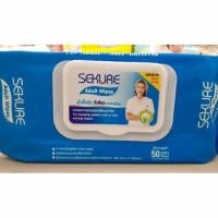 ราคา SEKURE Adult Wipes ผ้าทำความสะอาดผิวหรือเช็ดตัวแผ่นใหญ่50 แผ่น**EXP04/07/2025** (4931377370)
