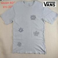 ราคา เสื้อยืดมือสองของแท้ VANS Vintage │ Peace of Mind แนวสตรีท (43061161571)