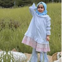 ราคา Chica uniqlo&pants สีฟ้า (41655777857)