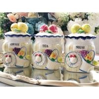 ราคา โถใส่กาแฟ กระปุกใส่ชา กระปุกใส่น้ำตาล/ชา/กาแฟ โถเซรามิก กระปุกเซรามิก (12838485338)