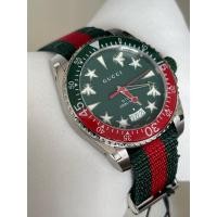 ราคา GUCCI DIVE 45MM QUARTZ GREEN DIAL NYLON STRAP MEN'S WATCH YA136339 (28724991240)
