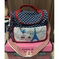 ราคา กระเป๋าสัมภาระใส่ของลูกลายจุดสีกรม แบรนด์ Enfant มือ2 (20984276998)