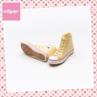 ราคา **พร้อมส่ง**รองเท้าผ้าใบคอนเวิร์สหุ้มข้อสีเหลือง สำหรับตุ๊กตาบลายธ์, ลิกกะ, เอโซน (Blythe, Licca และ Azone Doll) (1600661481)