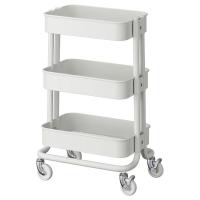 ราคา ของ ikea แท้ RÅSHULT รวสฮุลท์ รถเข็น, ดำ, 28x38x65 ซม. (25613926870)