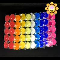 ราคา เทียนถ้วย เทียนหอม เทียนหลากหลายสี (1326488136)