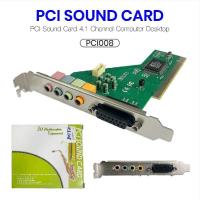 ราคา พร้อมส่ง PCI Sound Card 4.1 Channel Computer Desktop PCI008 (26506097068)