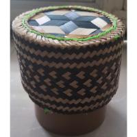 ราคา กระติ๊บใส่ข้าวเหนียวไม้ไผ่สวยงามขาเป็นพลาสติกกลาง (41611719093)