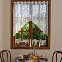 ราคา ผ้าม่านครึ่งหน้าต่าง 160*100cm ผ้าม่านสั้น ลูกไม้สีขาว สีขาวตกแต่ง สำหรับตกแต่งบ้าน (42259100155)