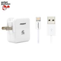 ราคา Pisen 2 in 1 set ชุดสาย Lightning พร้อมหัวชาร์จ 2.4A (White) (544381501)