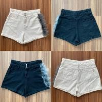 ราคา กางเกงยีนส์ขาสั้นแต่งขนนก ดำ ขาว (22750500058)