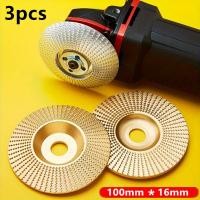 ราคา 3pcs ใบขัดไม้ ใบเจียร์ไม้ ใบเจียร์แกะสลัก 100mm โลหะท บุ้งขัดไม้ แผ่นขัด แกะสลักไม้ ใบเจียร์แกะสลัก บุ้งขัดไม้ (40512746288)