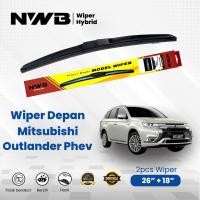 ราคา ที่ปัดน้ําฝนรถยนต์ Mitsubishi Outlander Phev Hybrid (NNB WPH 26" & 18") (29989187406)