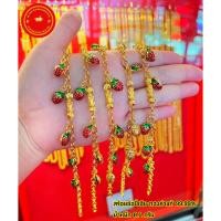 ราคา กำไลข้อมือปี่เซี๊ยะทองคำแท้99.99%งานลงยาลายสตอเบอรี่น่ารักสุดสุด (9020833739)
