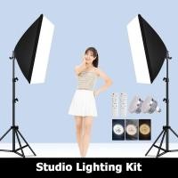 ราคา Studio 85W/300W LED สตูดิโอถ่ายภาพ ไฟต่อเนื่อง ไฟสตูดิโอ 50x70 Softbox Continuous Lighting Kits for Photography (19376766761)