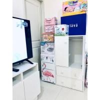 ราคา ตู้เสื้อผ้าเด็กวินเทจสูง110cm. (4743293957)