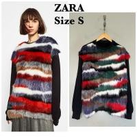 ราคา ZARA สเวตเตอร์ขนเฟอร์มือสองของแท้ (27564081560)