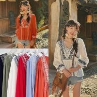 ราคา เสื้อโบฮีเมียน เสื้อปักลายสไตล์อินเดีย (25735302675)