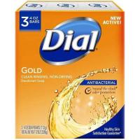 ราคา Dial gold 3 soap bar 3x113g. สบู่ นำเข้าจากUSA สูตรขจัดแบ็คทีเรีย แพ็ค3ก้อน (25360689251)