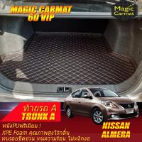ราคา Nissan Almera 2011-2019 Trunk A (เฉพาะท้ายรถA) ถาดท้ายรถ Almera พรม6D VIP Magic Carmat (25095431158)