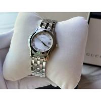 ราคา Gucci 5500M Silver Dial Boy Size (*รุ่นใหม่และนิยม เข็ม G) (26569397097)