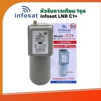 ราคา LNBF หัวจาน INFOSAT รุ่น C1+ ระบบ C-Band ตัดสัญญาณรบกวน 5G หัว LNB (28788393842)