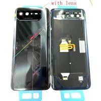 ราคา สําหรับ Asus rog 6 แบตเตอรี่ฝาหลังด้านหลังประตูกรอบ rog 6 rog6 แก้วอะไหล่ (28155523109)