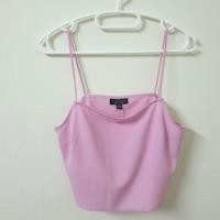 ราคา เสื่อครอปสายเดี่ยวสีชมพู TOPSHOP แท้ (6018691559)