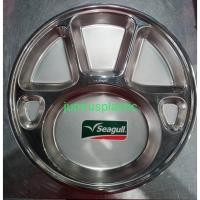 ราคา Seagull ถาดหลุมสแตนเลส 35 ซม. ตรานกนางนวล ถาดใส่อาหาร ถาดข้าวนักเรียน(ตำหนิ) (22870153749)