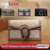 ราคา ของแท้ ของแท้ กุชชี่ Gucci Dionysus Super Mini Bag GG Supreme กระเป๋าสะพายข้าง (29935988579)