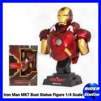 ราคา โมเดล ไอรอนแมน มาร์ค7 Iron Man MK7 Bust Statue Figure 1/4 Scale (29066448661)