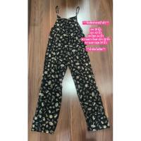 ราคา Jumpsuit จั๊มสูทขายาวผ้าสปัน BAJU ไซส์S (มือ2 ของแม่ค้าเอง) (25991867684)