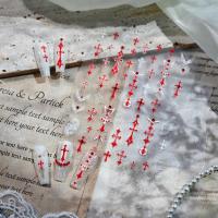 ราคา [Meow.Sensei] Iron Jelly Red Cross Nails Sticker TL-403 Simple Korean Embossed Nails Sticker คําแนะนําขายดี (42811483123)