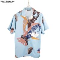 ราคา Incerun เสื้อเชิ้ตแขนสั้น ติดกระดุม สไตล์ฮาวาย เขตร้อน ชายหาด สําหรับผู้ชาย (18926834652)